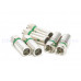 RG6SV5C2V-G 5C皺縮式接頭 綠色鳳梨接頭 皺縮 推入式RG6 5C2V 數位天線第四台CATV 衛星BS.CS 防洩鳳梨雙鋁雙網線用接頭